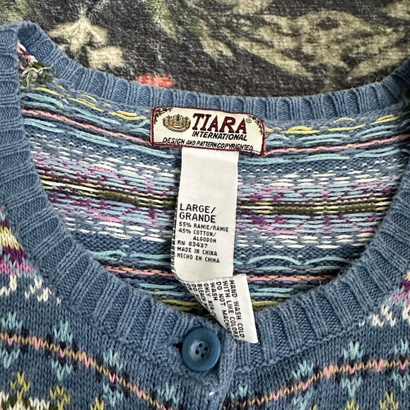 Tiara Multicolor Patterned Cardigan - Picture 3 of 8